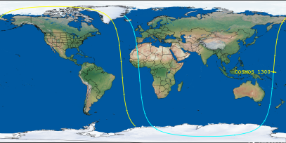 COSMOS 1300 (ID 12785) Reentry Prediction Image