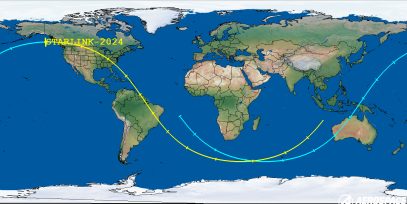 STARLINK-2024 (ID 47606) Reentry Prediction Image