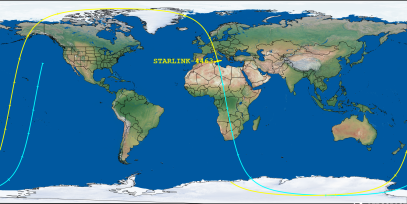 STARLINK-4463 (ID 53659) Reentry Prediction Image