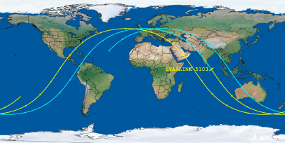 STARLINK-5103 (ID 53983) Reentry Prediction Image