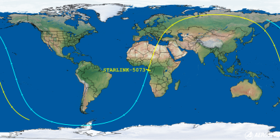 STARLINK-5073 (ID 55427) Reentry Prediction Image