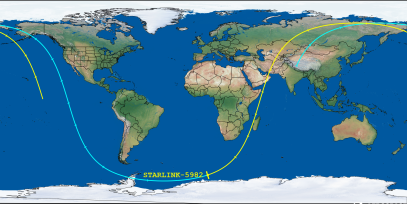 STARLINK-5982 (ID 56817) Reentry Prediction Image