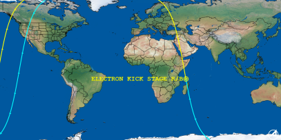ELECTRON KICK STAGE R/B (ID 67074) Reentry Prediction Image