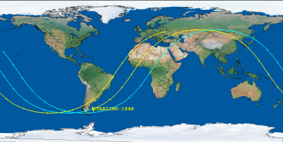 STARLINK-1848 (ID 46740) Reentry Prediction Image