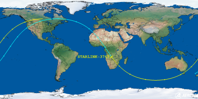 STARLINK-3767 (ID 52376) Reentry Prediction Image