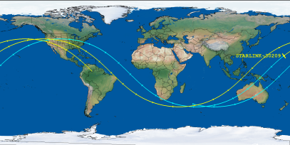 STARLINK-30209 (ID 57307) Reentry Prediction Image