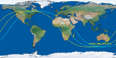 STARLINK-30559 (ID 58039) Reentry Prediction Image