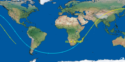 SL-4 R/B (ID 68320) Reentry Prediction Image