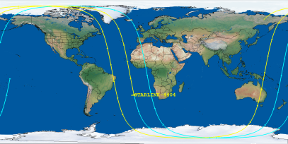 STARLINK-4404 (ID 53195) Reentry Prediction Image