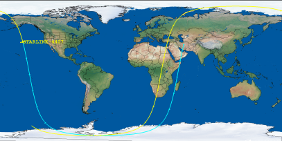 STARLINK-4407 (ID 53196) Reentry Prediction Image