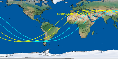 STARLINK-30546 (ID 58003) Reentry Prediction Image