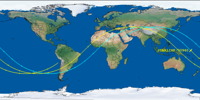 STARLINK-30960 (ID 58456) Reentry Prediction Image