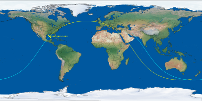 STARLINK-1680 (ID 46558) Reentry Prediction Image
