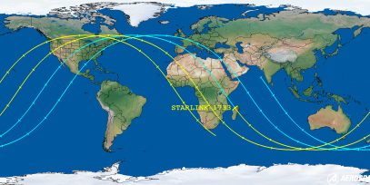 STARLINK-1733 (ID 46564) Reentry Prediction Image