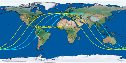 STARLINK-1799 (ID 46699) Reentry Prediction Image