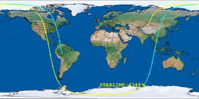 STARLINK-4349 (ID 53044) Reentry Prediction Image