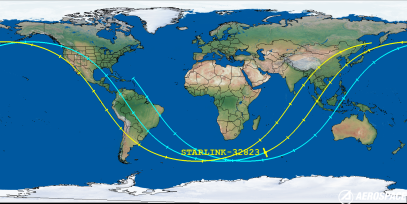 STARLINK-32823 (ID 62823) Reentry Prediction Image