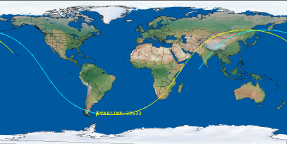 STARLINK-33633 (ID 63382) Reentry Prediction Image