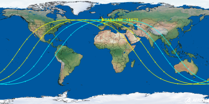 STARLINK-34671 (ID 65033) Reentry Prediction Image