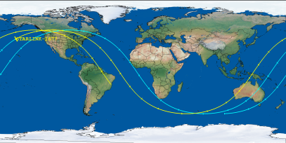 STARLINK-1677 (ID 46576) Reentry Prediction Image