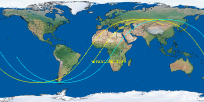 STARLINK-3729 (ID 52135) Reentry Prediction Image