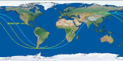 STARLINK-1633 (ID 46171) Reentry Prediction Image