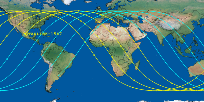 STARLINK-1547 (ID 46347) Reentry Prediction Image
