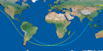 STARLINK-2093 (ID 47374) Reentry Prediction Image