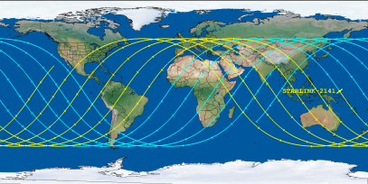 STARLINK-2141 (ID 47731) Reentry Prediction Image