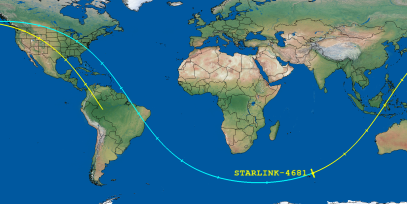 STARLINK-4681 (ID 53594) Reentry Prediction Image