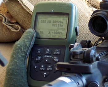 Military GPS being used in the field