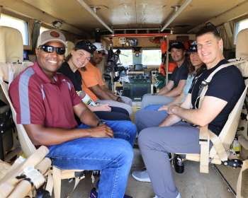 Artemis II crew with EGS